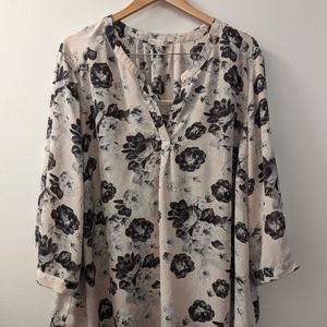 Eliane rose blouse shirt plus size 3X